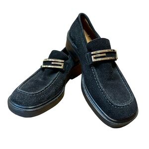 Vintage Gucci Lug‎ Sole Suede Women’s Size 34 Loafers